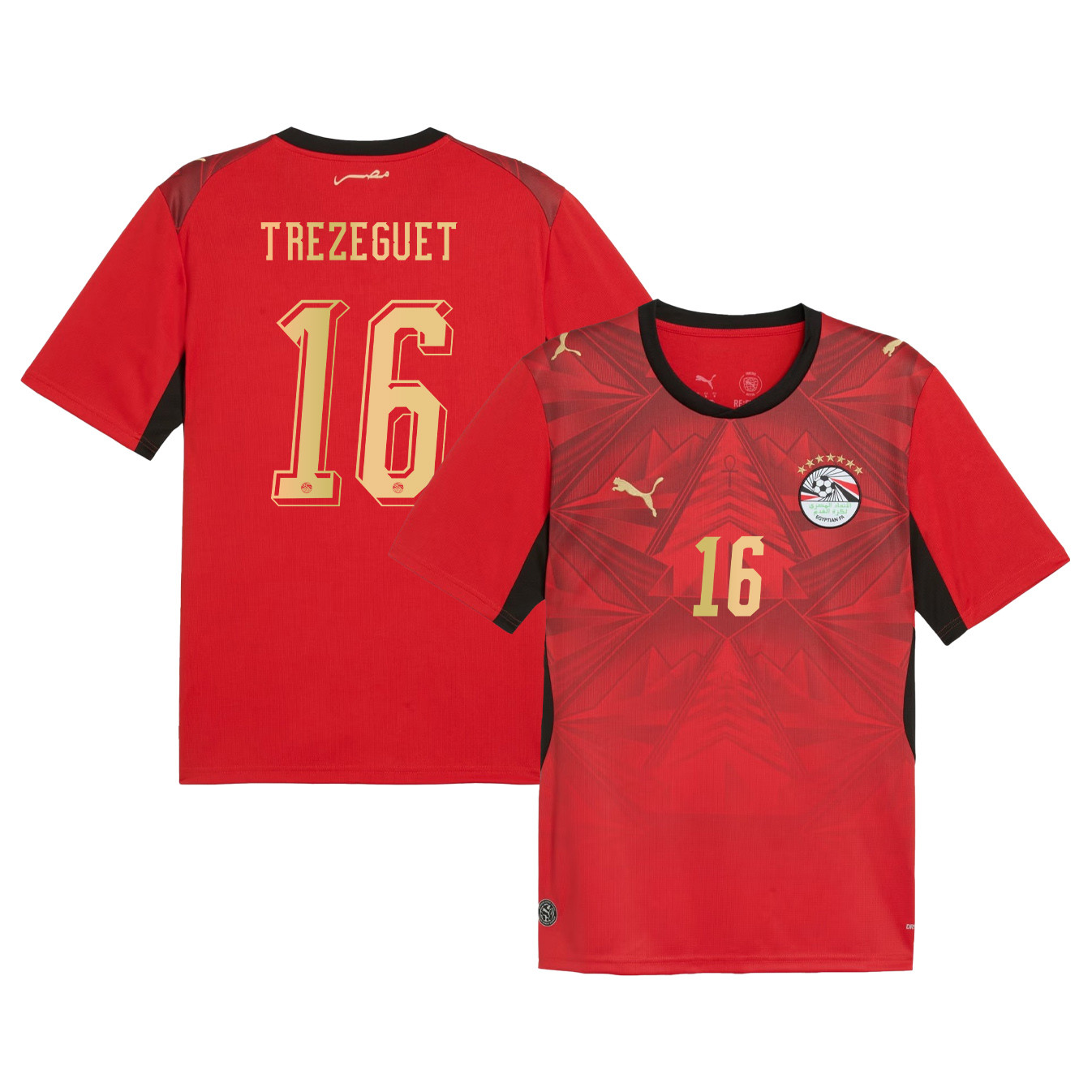 Trezeguet 16 Egypt National Team 2026 Home Jersey - Red, Men - Jersey Teams
