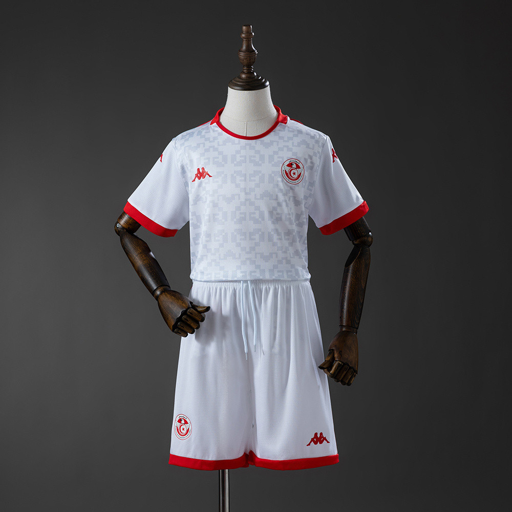 Tunisia National Team 2026 Away Youth Kit - Children Soccer Set - Jersey Teams
