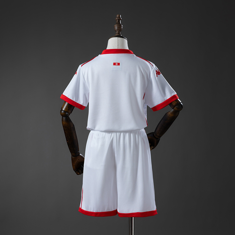 Tunisia National Team 2026 Away Youth Kit – Children Soccer Set – Jersey Teams