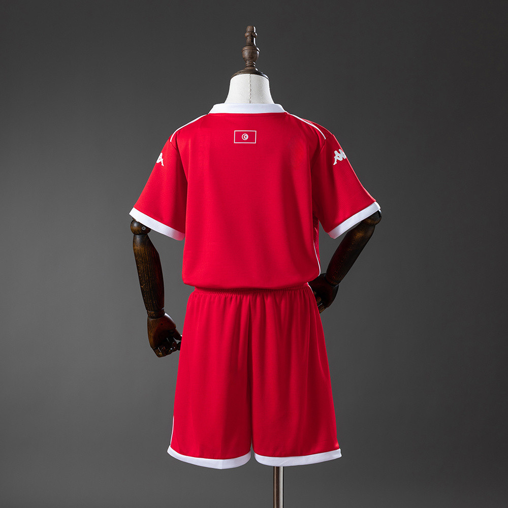 Tunisia National Team 2026 Home Youth Kit – Children Soccer Set – Jersey Teams