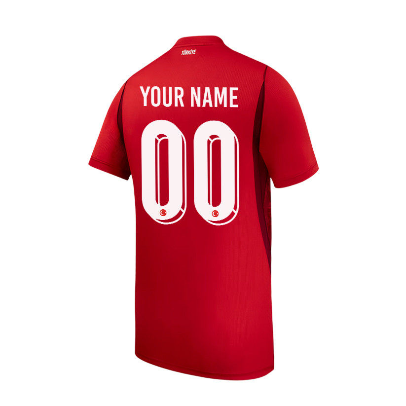 Turkey National Team 2026 Youth Home Jersey - Personalized - Red - Jersey Teams