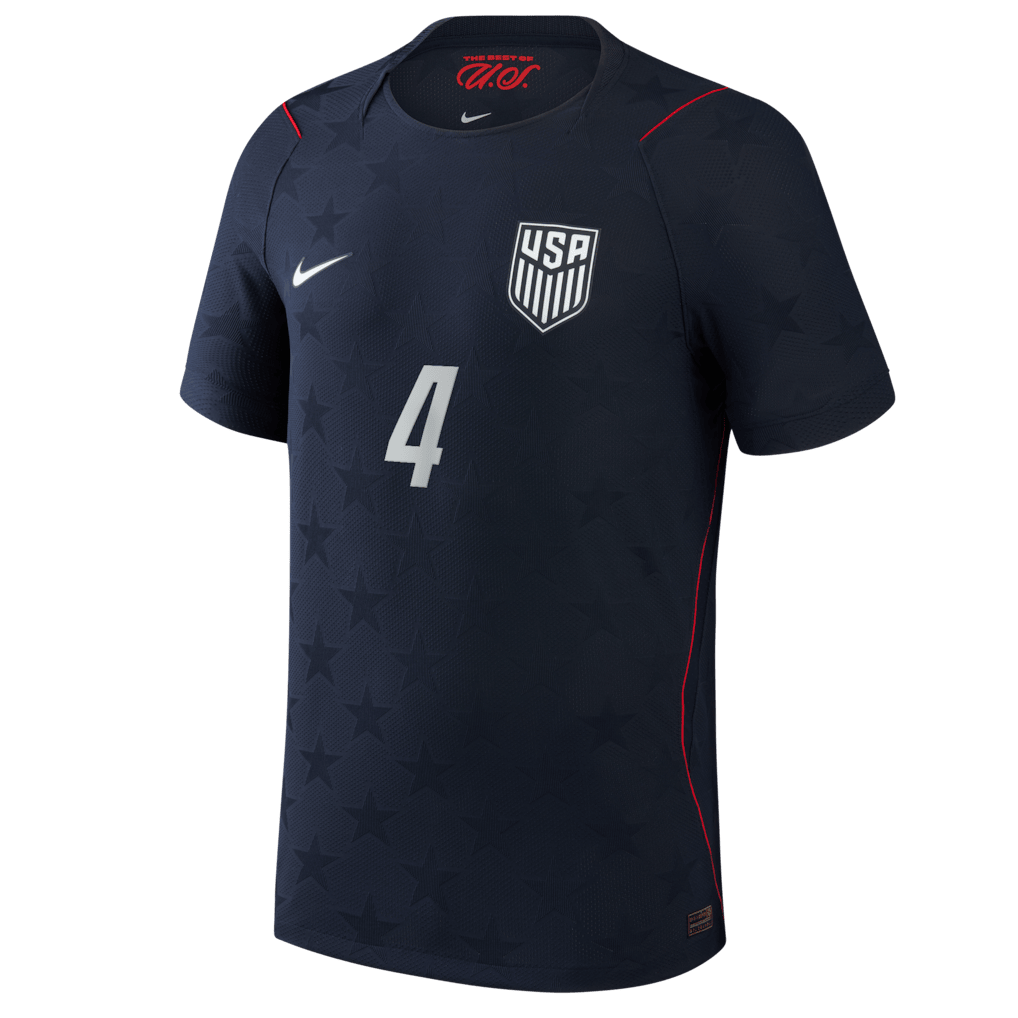 Tyler Adams 4 USMNT 2026 Away Match Jersey – Blue, Men – Jersey Teams
