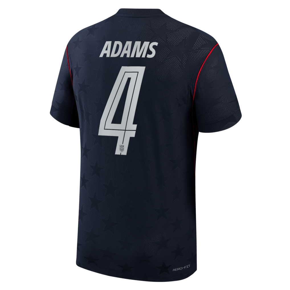 Tyler Adams 4 USMNT 2026 Away Match Jersey - Blue, Men - Jersey Teams
