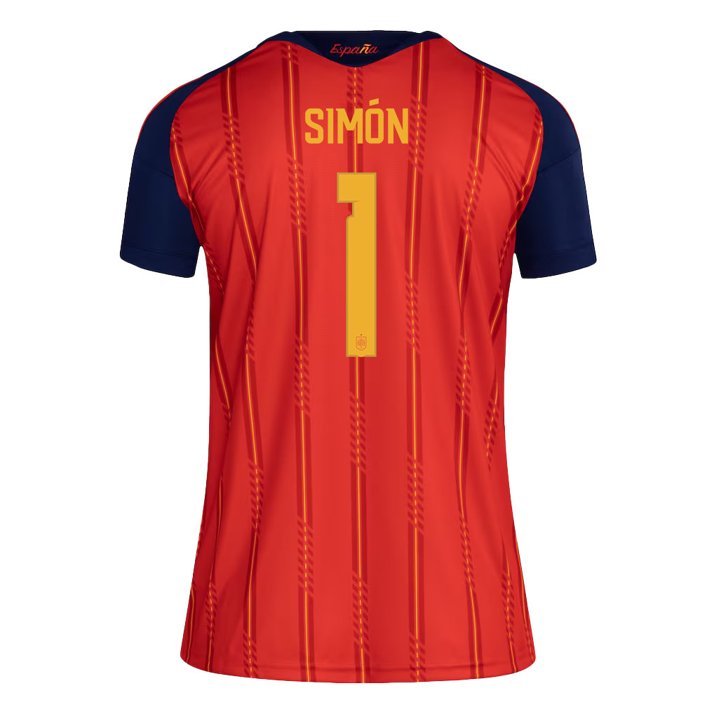 Unai Simón 1 Women's Spain National Team 2026 Home Jersey - Red - Jersey Teams
