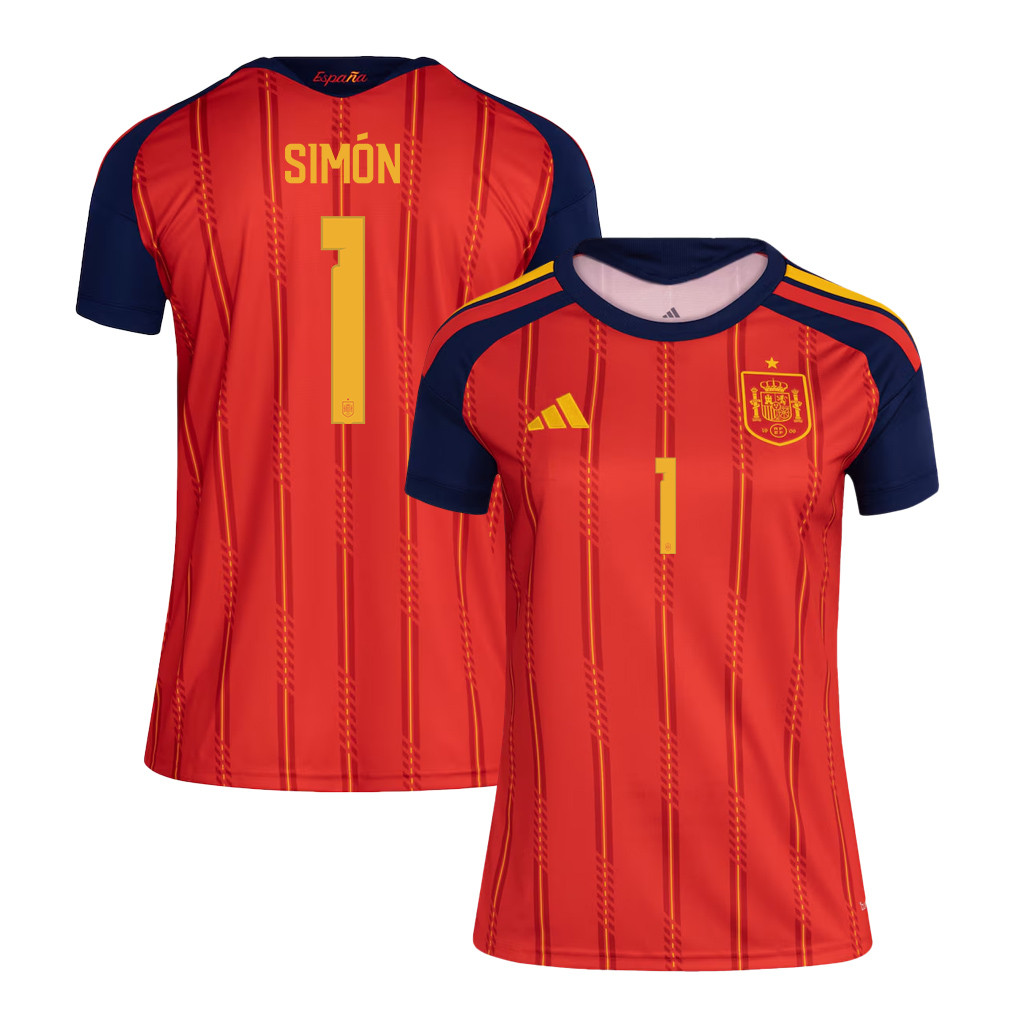 Unai Simón 1 Women's Spain National Team 2026 Home Jersey - Red - Jersey Teams