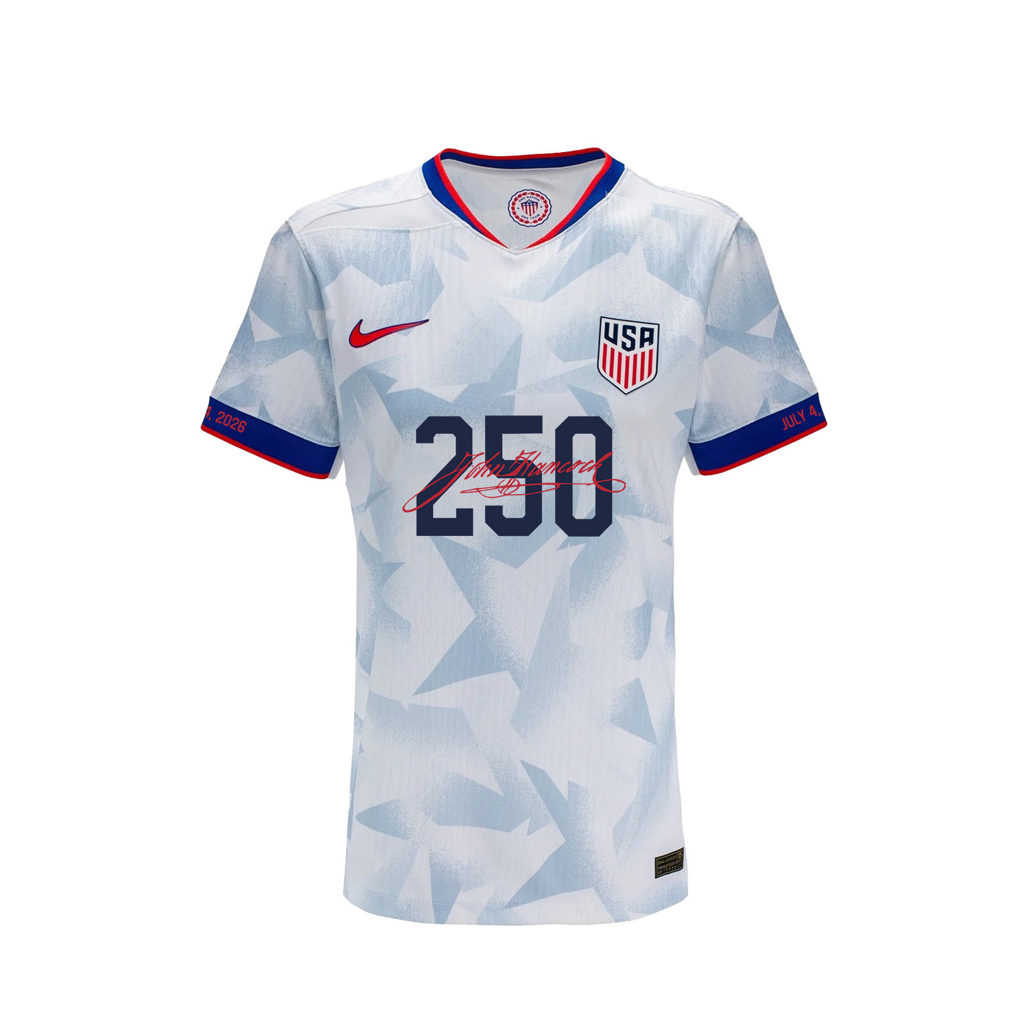 USMNT 2026 Home Soccer Jersey - Independence 26 Patriotic July 4th - Men White - Jersey Teams