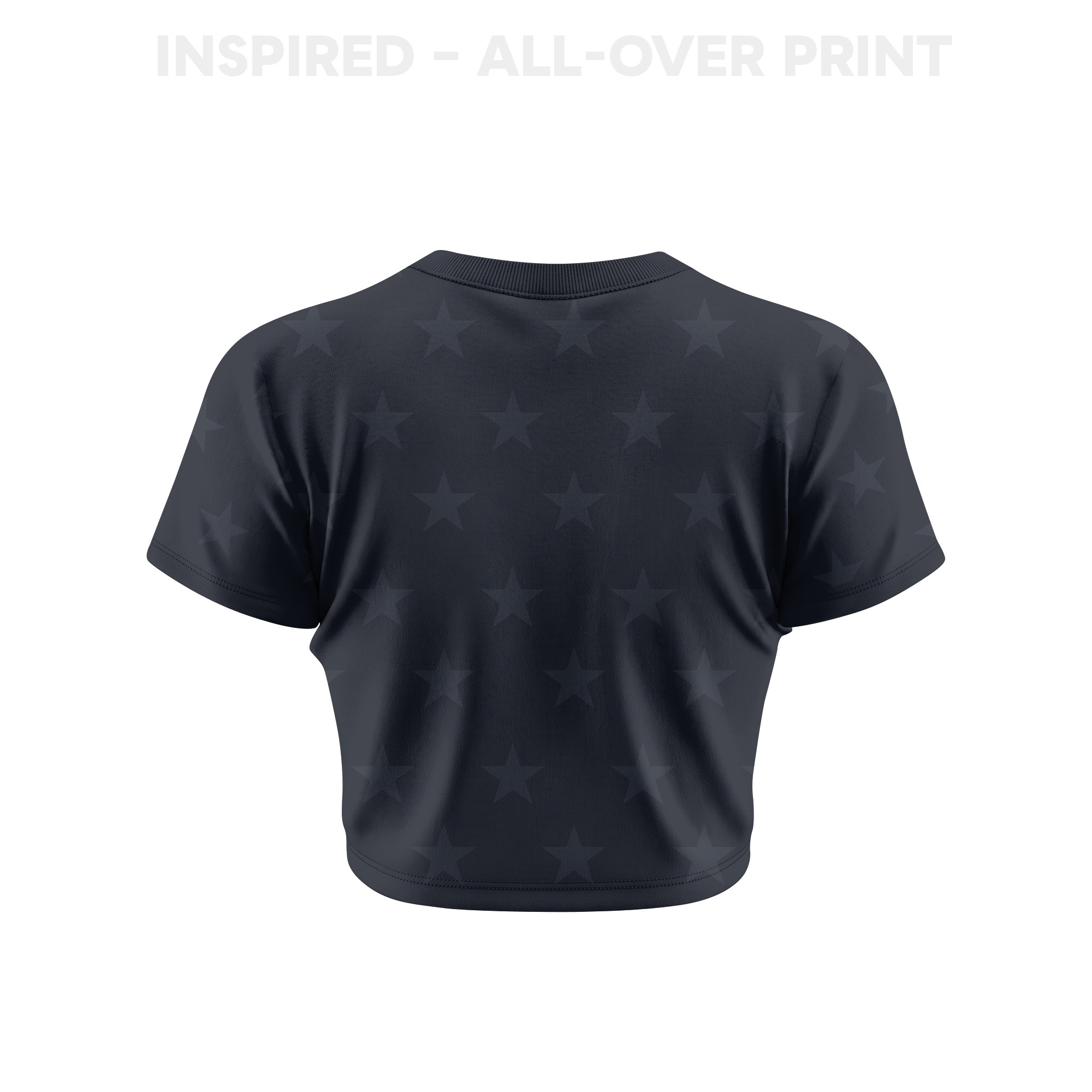 USMNT 2026 Women's Away All-Over Print Cropped Jersey - Black - Jersey Teams