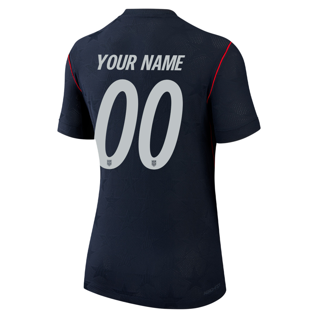 USMNT 2026 Women's Away Match Jersey - Personalized - Black - Jersey Teams