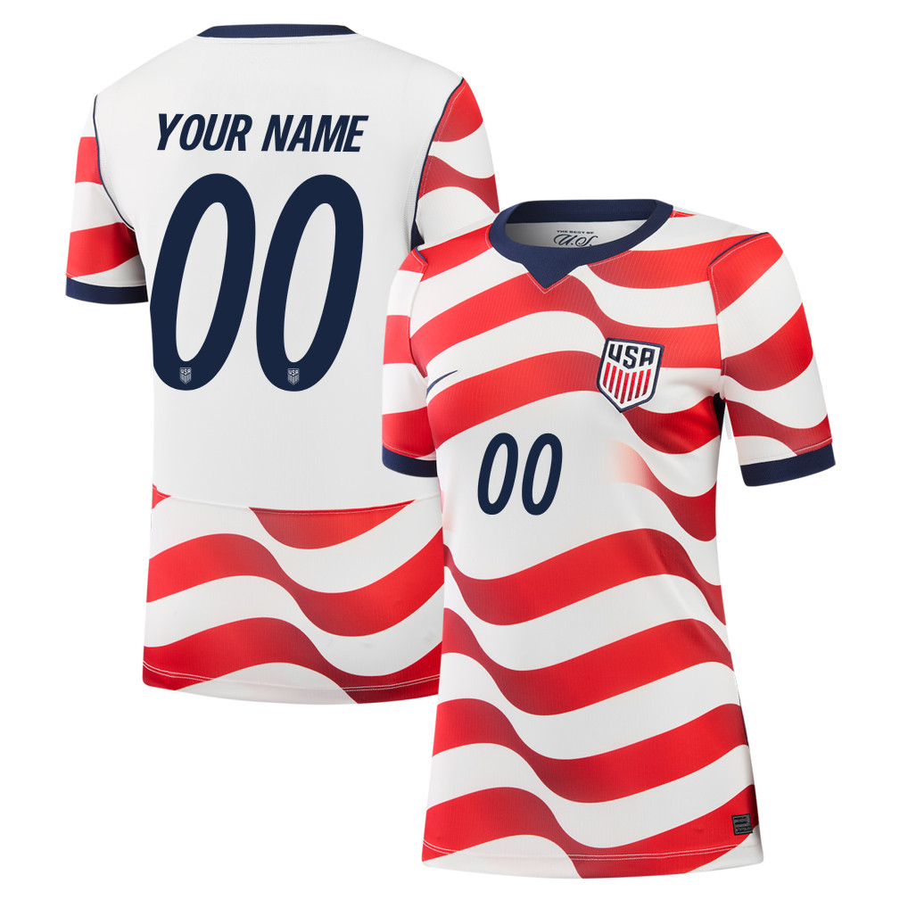 USMNT 2026 Women's Home Jersey - Personalized - White - Jersey Teams