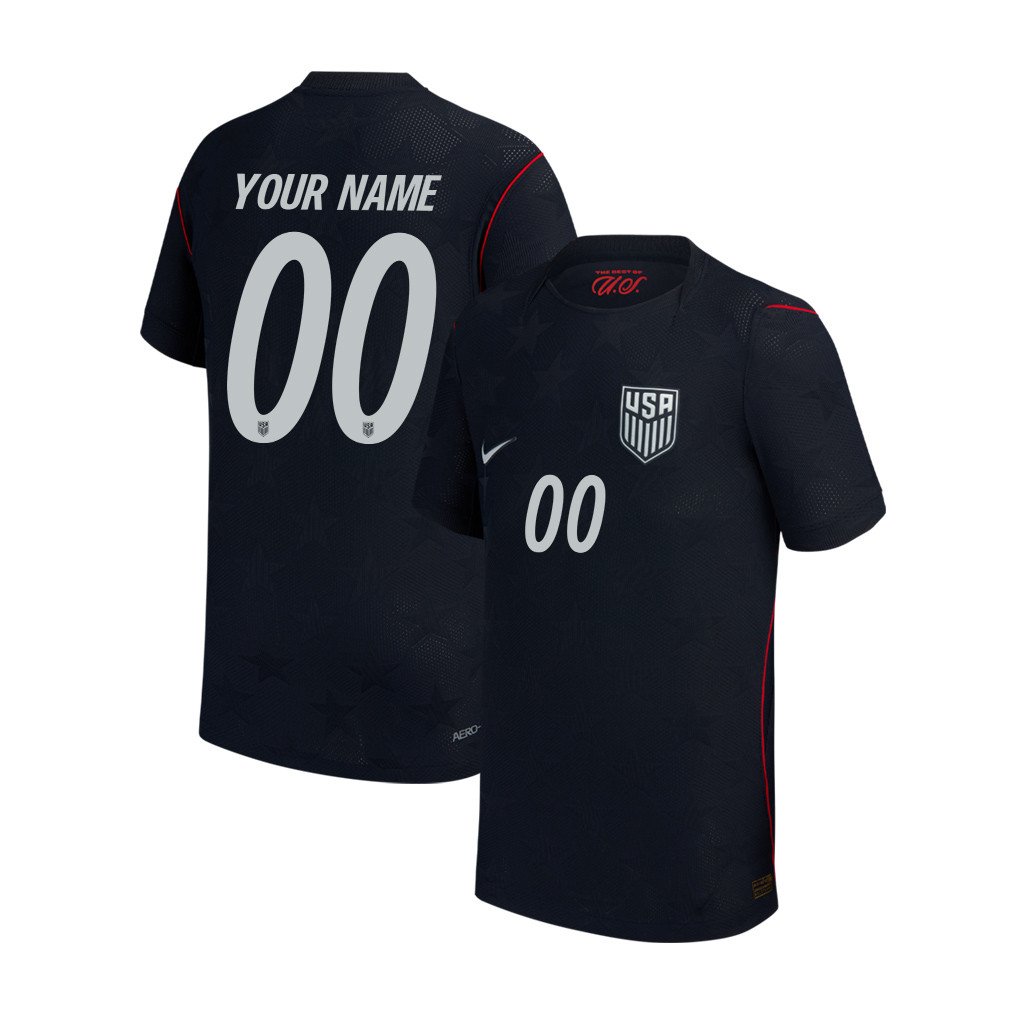 USMNT Youth 2026 Away Match Jersey - Personalized - Blue - Jersey Teams