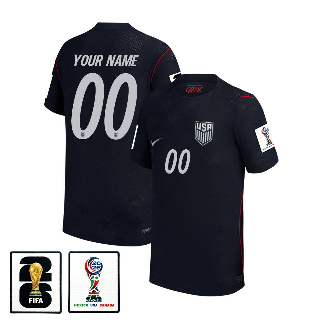 USMNT Youth 2026 Away Match Jersey – Personalized – Blue – Jersey Teams