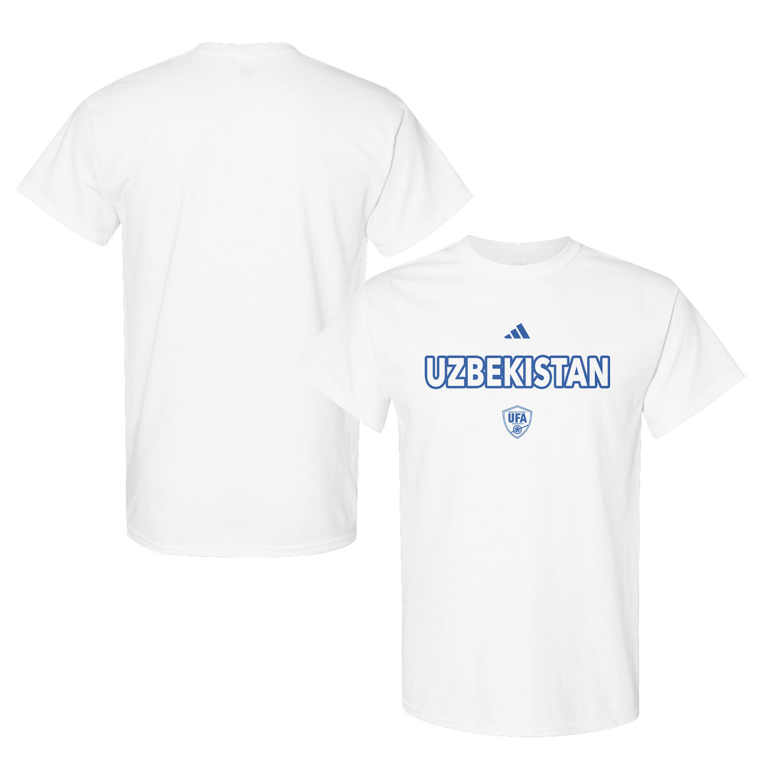 Uzbekistan National Team Inspired T-Shirt – World Cup 2026 Fan Edition - White - Jersey Teams