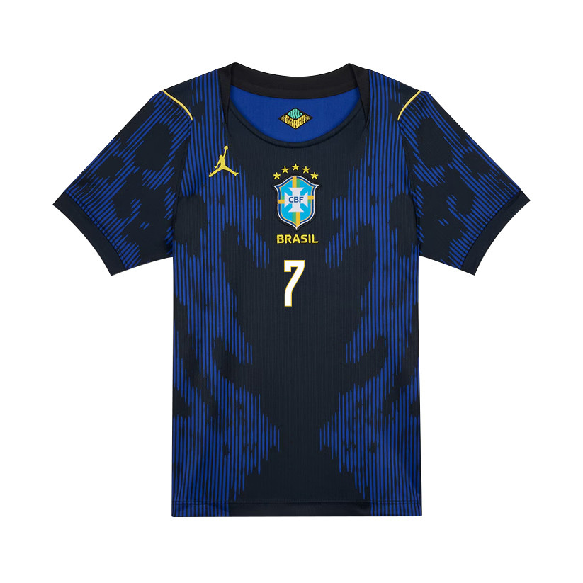 Vinícius Júnior 7 Brazil National Team 2026 Youth Away Jersey - Blue - Jersey Teams