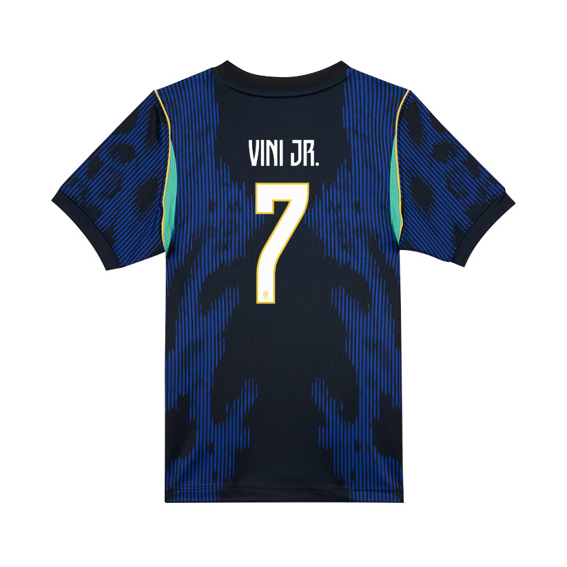 Vinícius Júnior 7 Brazil National Team 2026 Youth Away Jersey - Blue - Jersey Teams