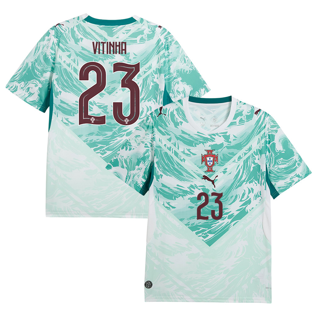 Vitinha 23 Portugal National Team 2026 Away Jersey - White, Men - Jersey Teams