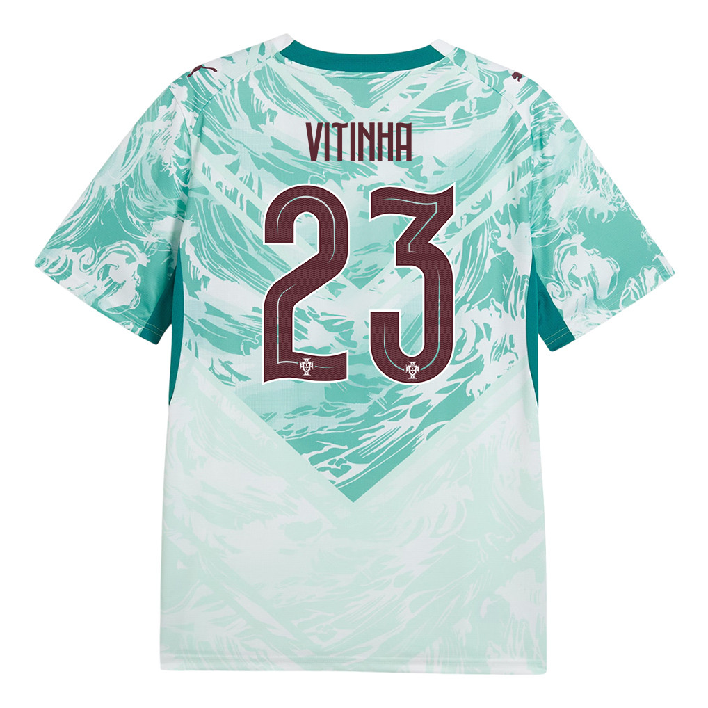 Vitinha 23 Portugal National Team 2026 x World Cup Patch Away Jersey - White, Men - Jersey Teams