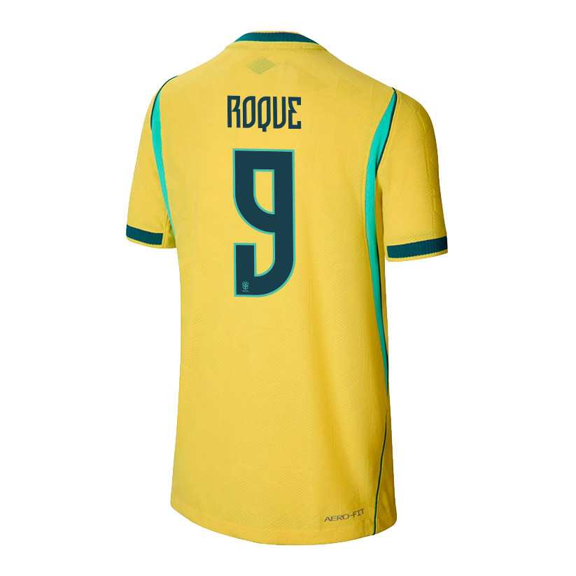 Vitor Roque 9 Youth Brazil National Team 2026 Home Jersey - Yellow - Jersey Teams