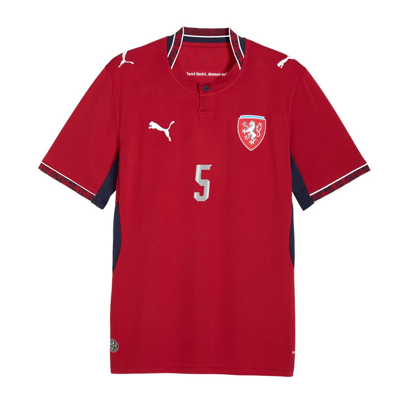 Vladimir Coufal 5 Czech Republic National Team 2026 Home Jersey - Red, Men - Jersey Teams
