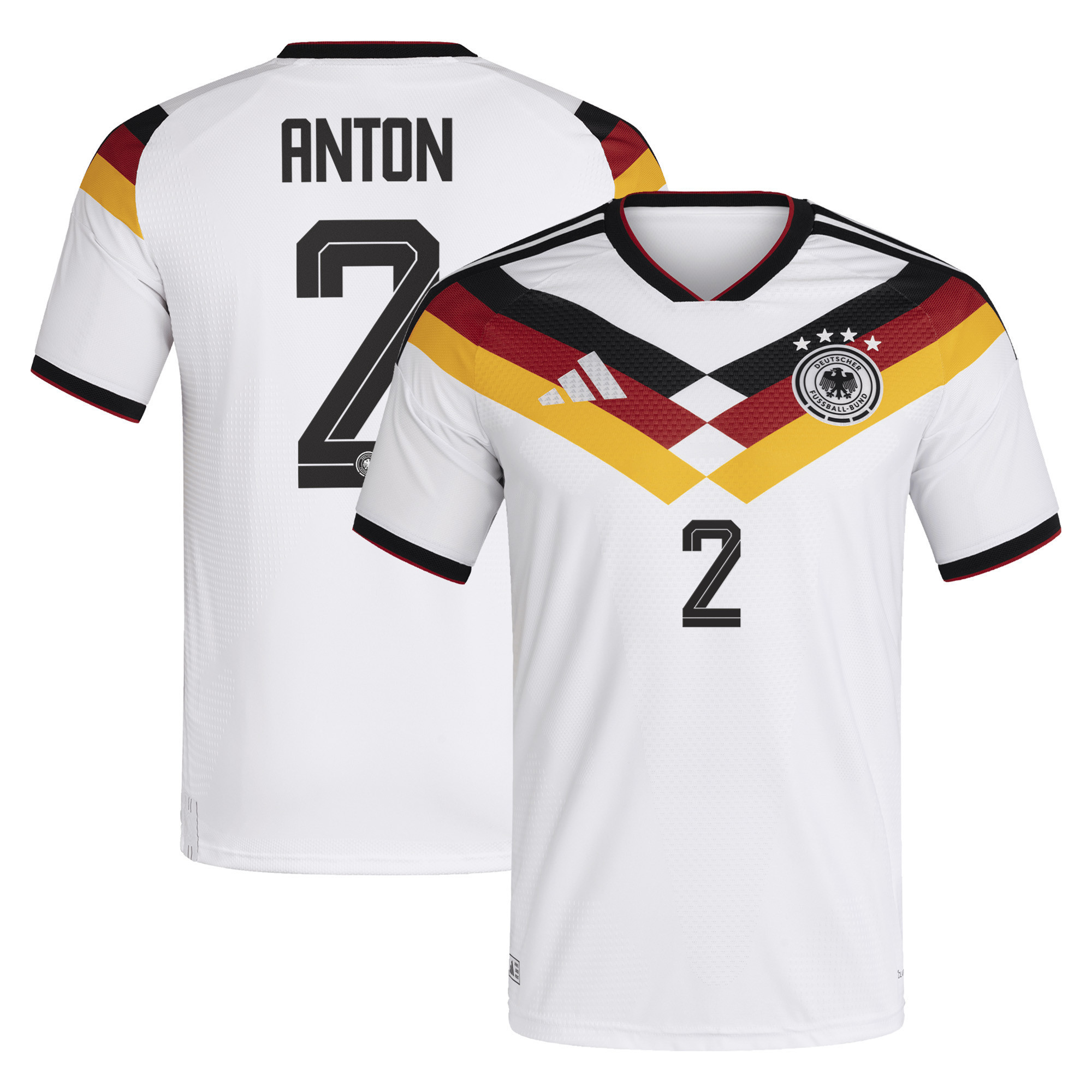 Waldemar Anton 2 Germany National Team 2026 Home Jersey - Men, White - Jersey Teams