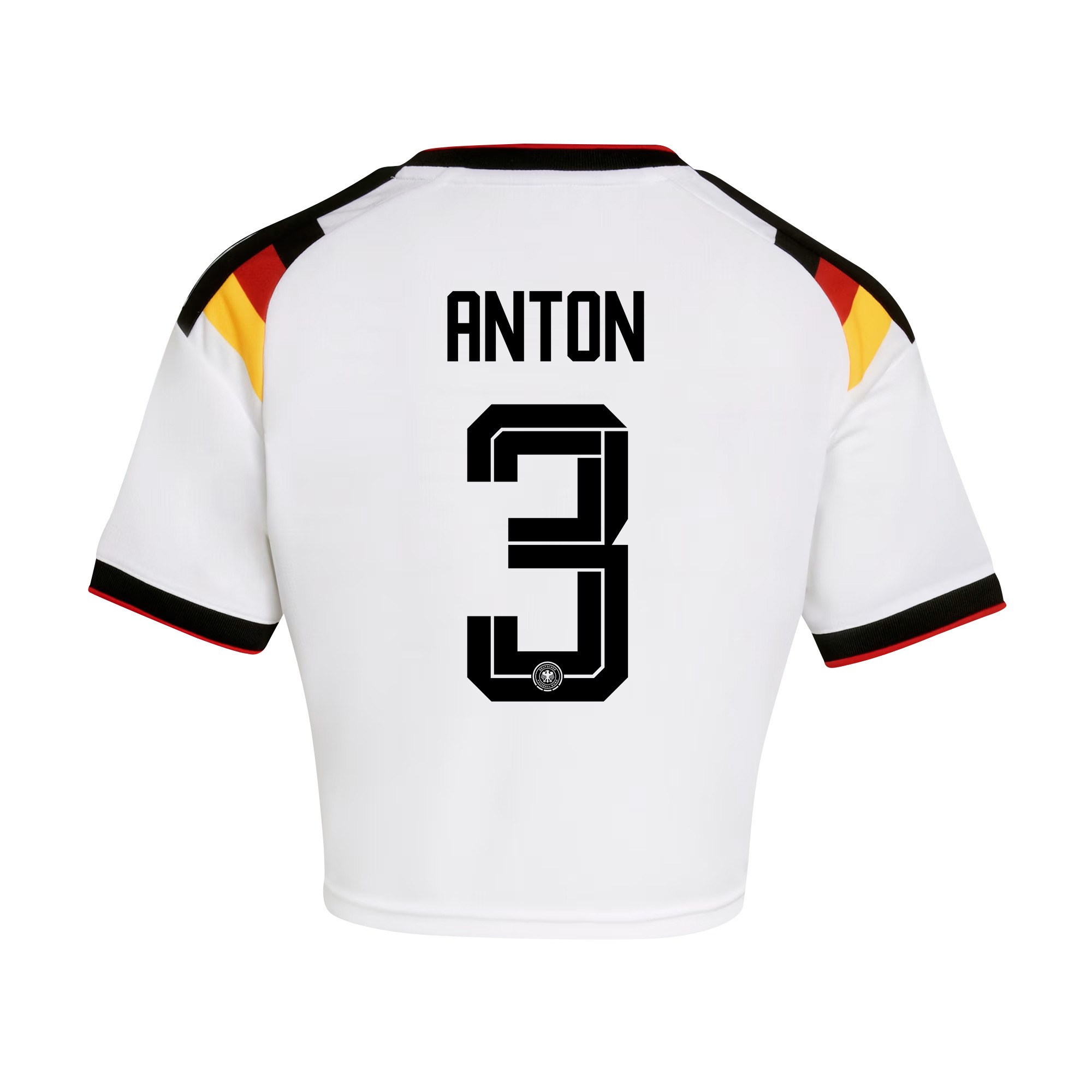 Waldemar Anton 3 Germany 2026 Home Women’s Cropped Jersey - White - Jersey Teams