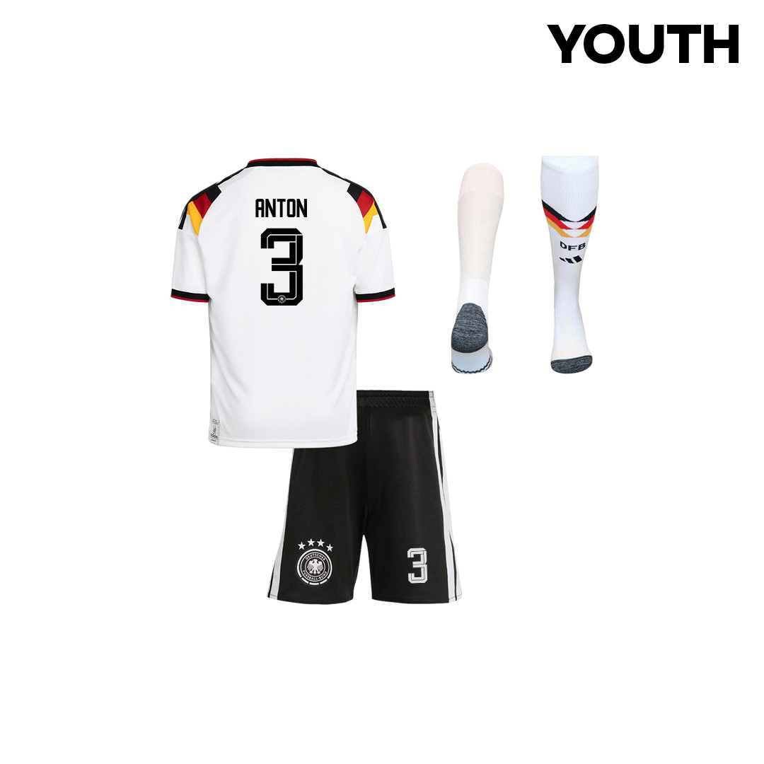 Waldemar Anton 3 Germany 2026 Youth Home Kit Set – White - Jersey Teams