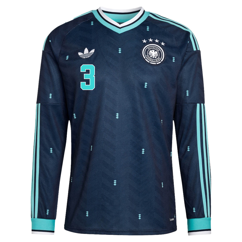 Waldemar Anton 3 Germany National Team 2026 Away Long Sleeve Jersey - Navy - Jersey Teams