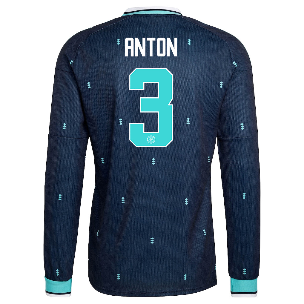 Waldemar Anton 3 Germany National Team 2026 Away Long Sleeve Jersey - Navy - Jersey Teams