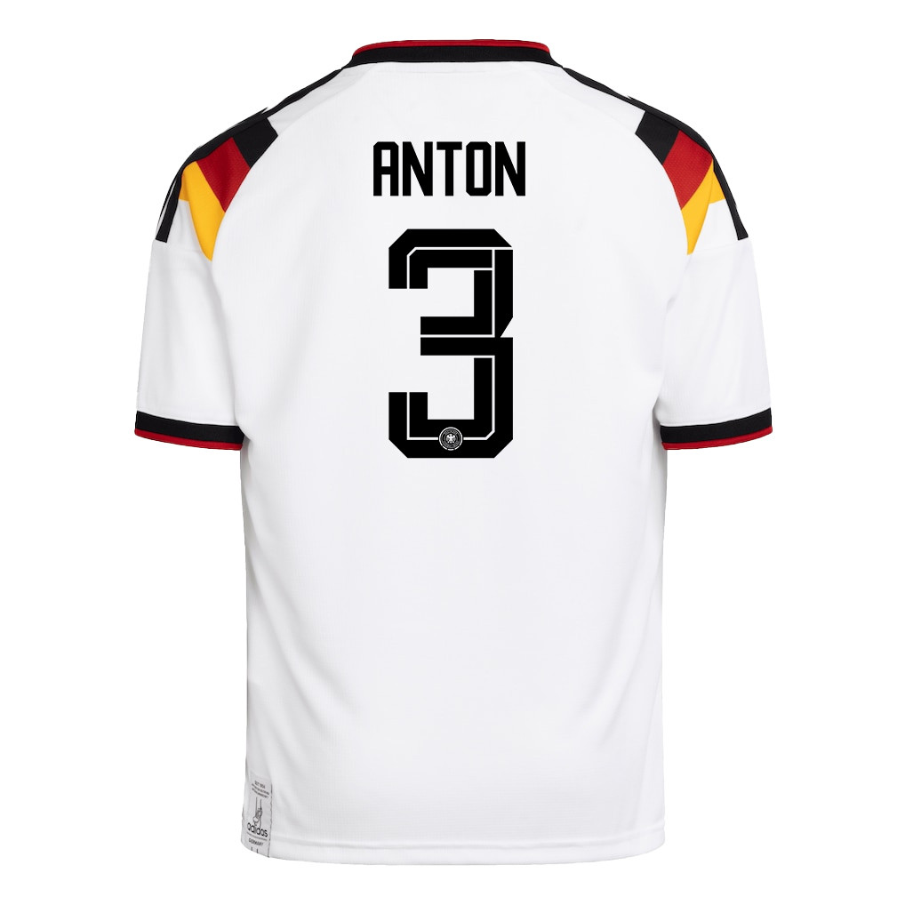Waldemar Anton 3 Youth Germany National Team 2026 Home Jersey - White - Jersey Teams