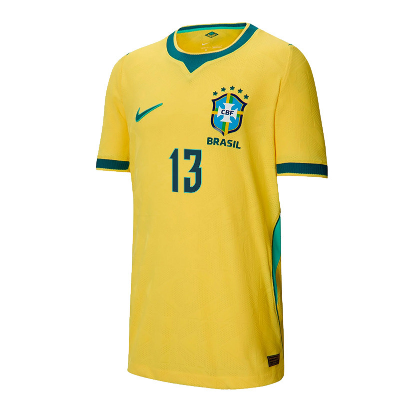 Wesley França 13 Youth Brazil National Team 2026 Home Jersey - Yellow - Jersey Teams
