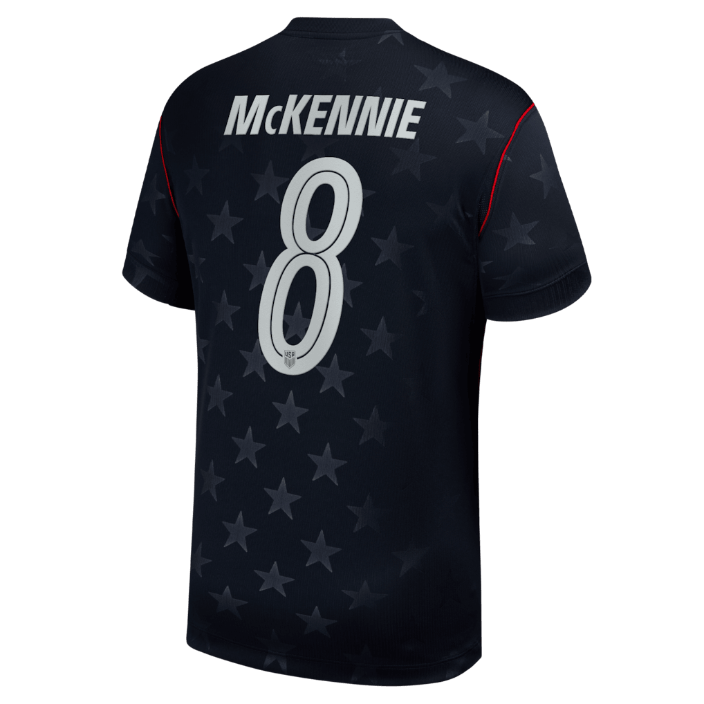 Weston McKennie 8 USMNT 2026 Away Stadium Jersey - Blue, Men - Jersey Teams