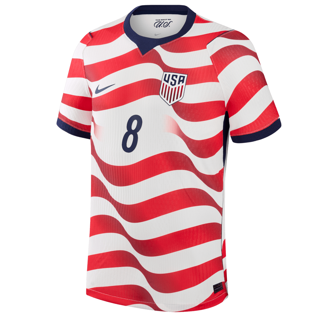 Weston McKennie 8 USMNT 2026 Home Match Jersey – White, Men – Jersey Teams