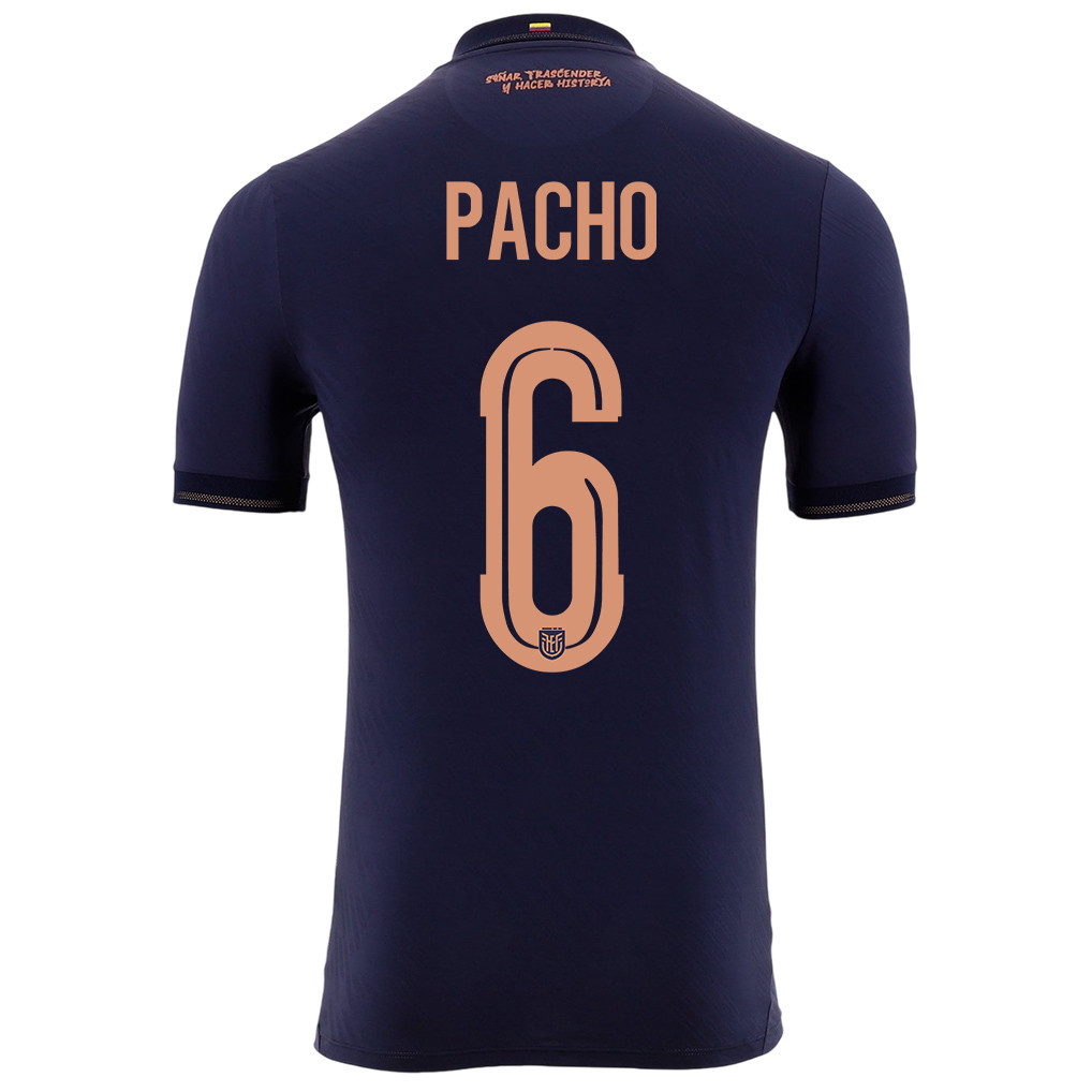 Willian Pacho 6 Ecuador National Team 2026 Away Jersey - Navy, Men - Jersey Teams