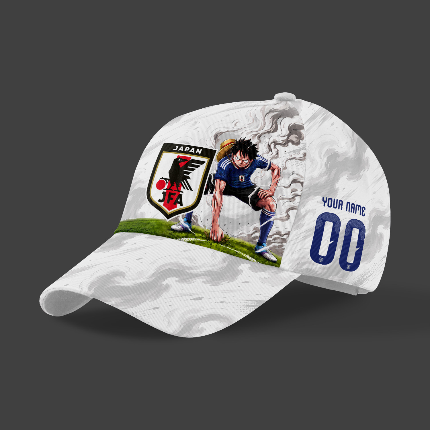 World Cup 2026 Japan x OP Luffy Gear 2 Smokey All Over Print Jersey - Jersey Teams