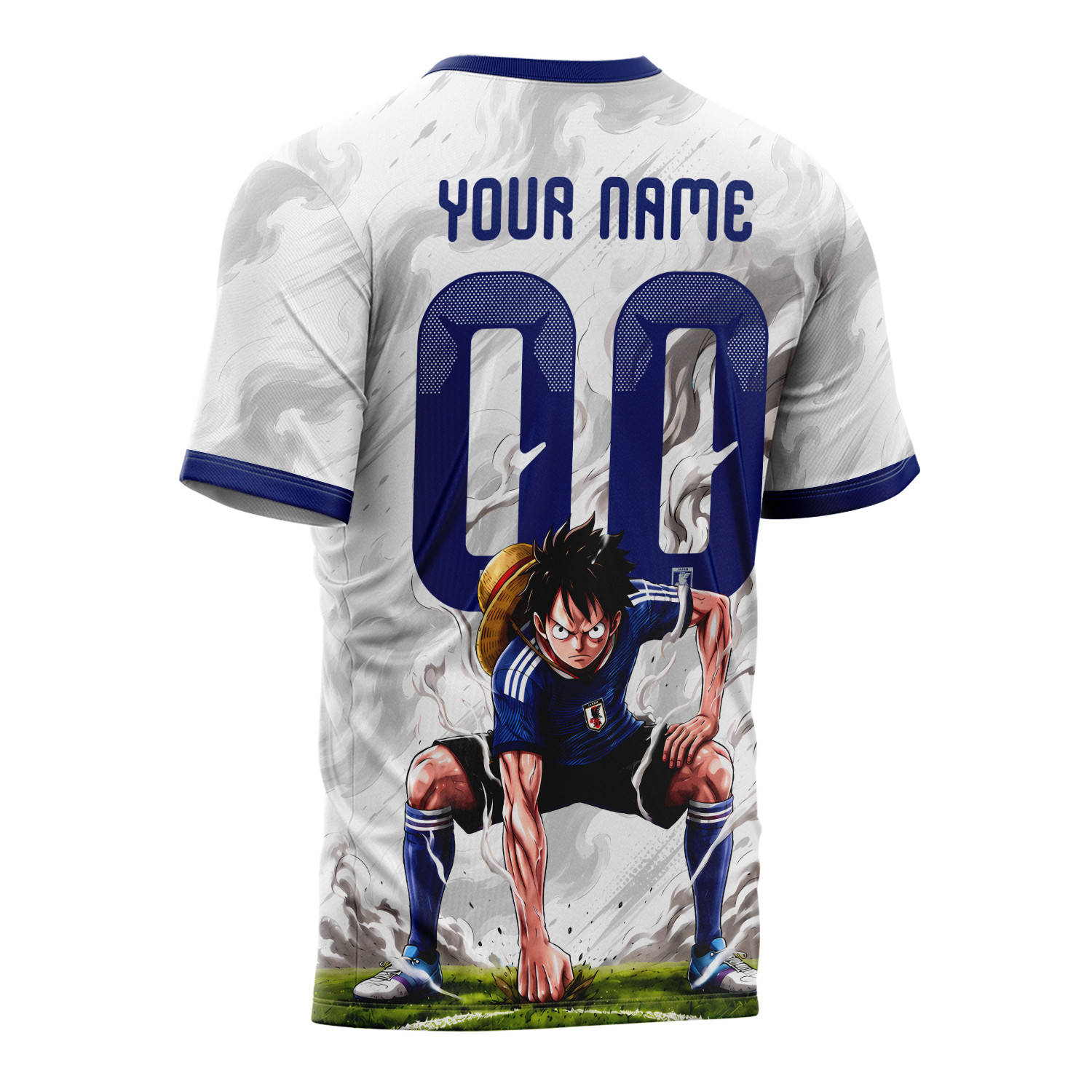 World Cup 2026 Japan x OP Luffy Gear 2 Smokey All Over Print Jersey - Jersey Teams