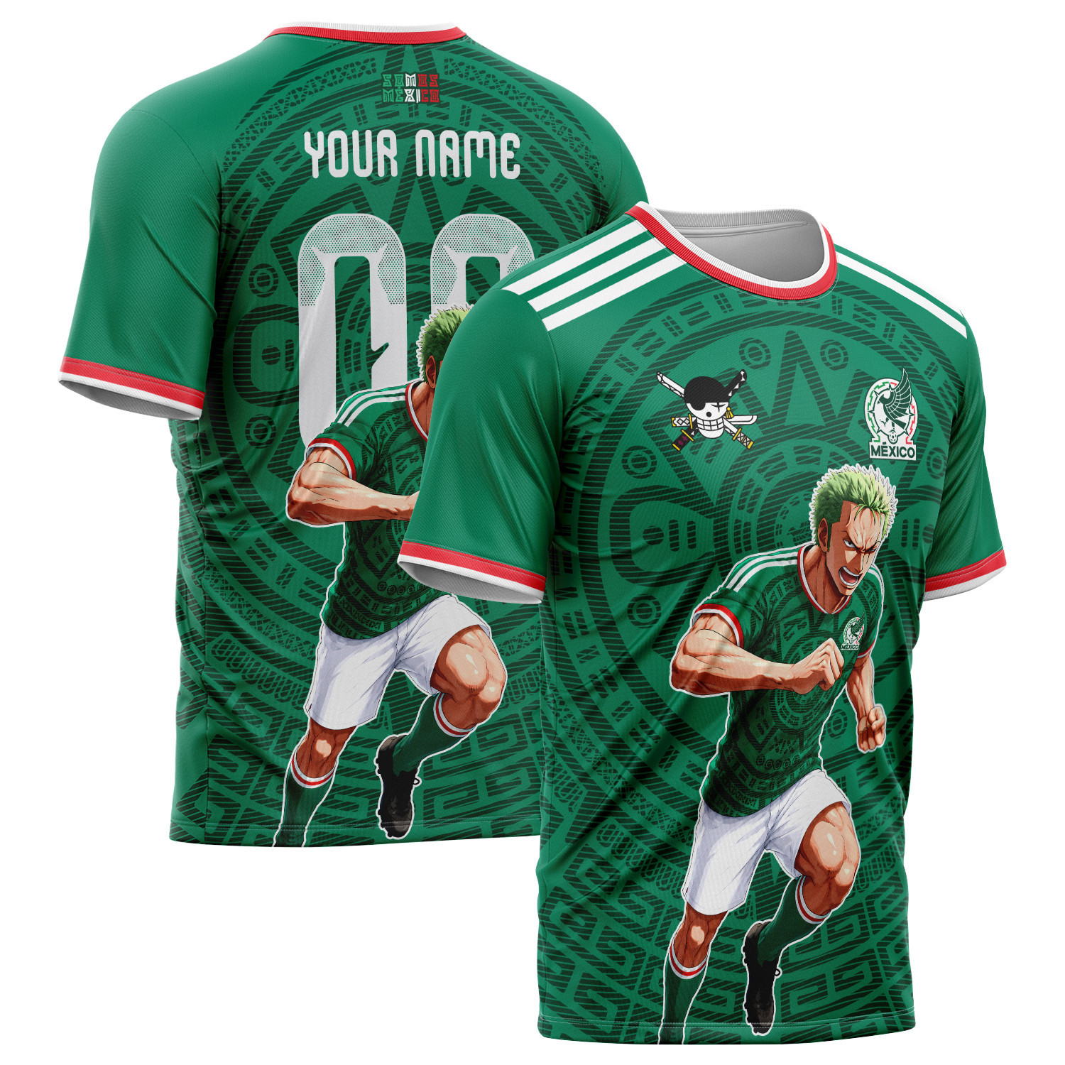 World Cup 2026 Mexico x OP Swordsman Striker Sprint All Over Print Jersey - Jersey Teams