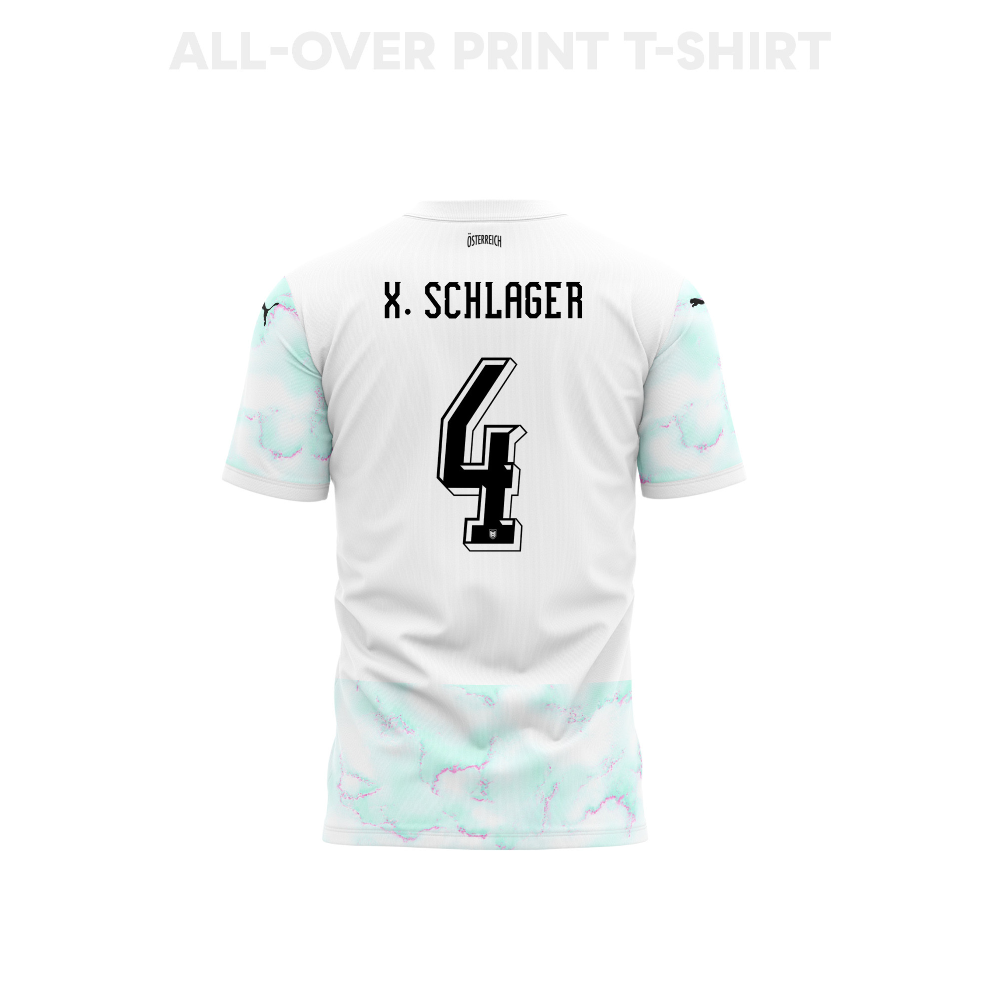 Xaver Schlager 4 Youth Austria 2026 Away 3D T-shirt Fully Printed – White - Jersey Teams