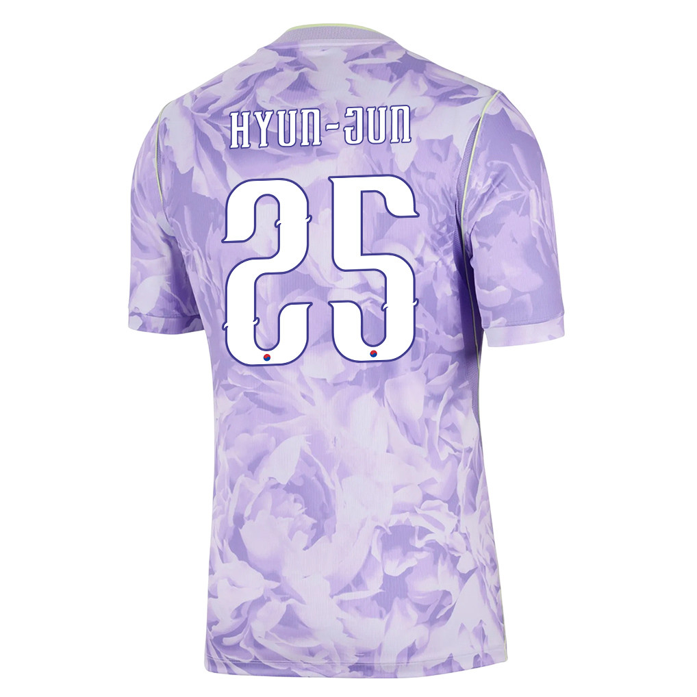Yang Hyun-jun 25 South Korea National Team 2026 Away Jersey - Men, Purple - Jersey Teams