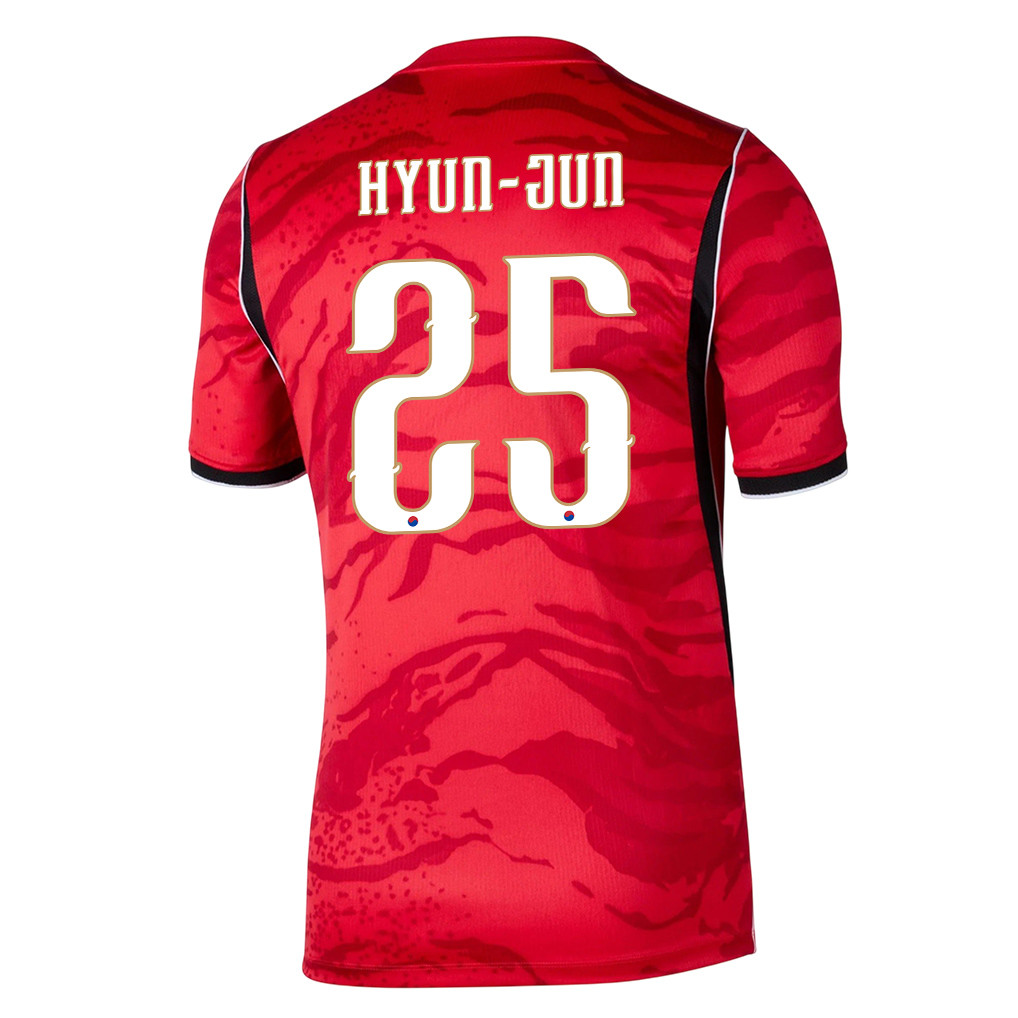 Yang Hyun-jun 25 South Korea National Team 2026 Home Jersey - Red, Men - Jersey Teams
