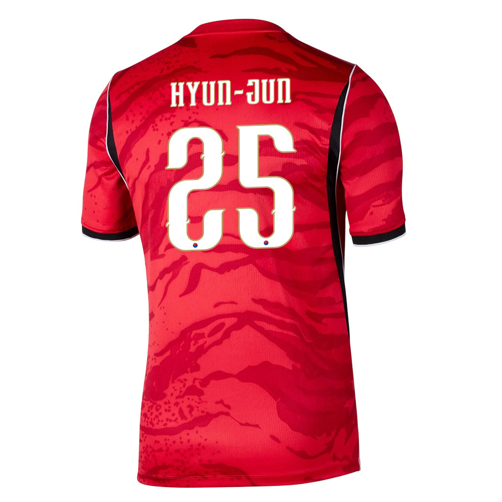 Yang Hyun-jun 25 Youth South Korea National Team 2026 Home Jersey - Red - Jersey Teams