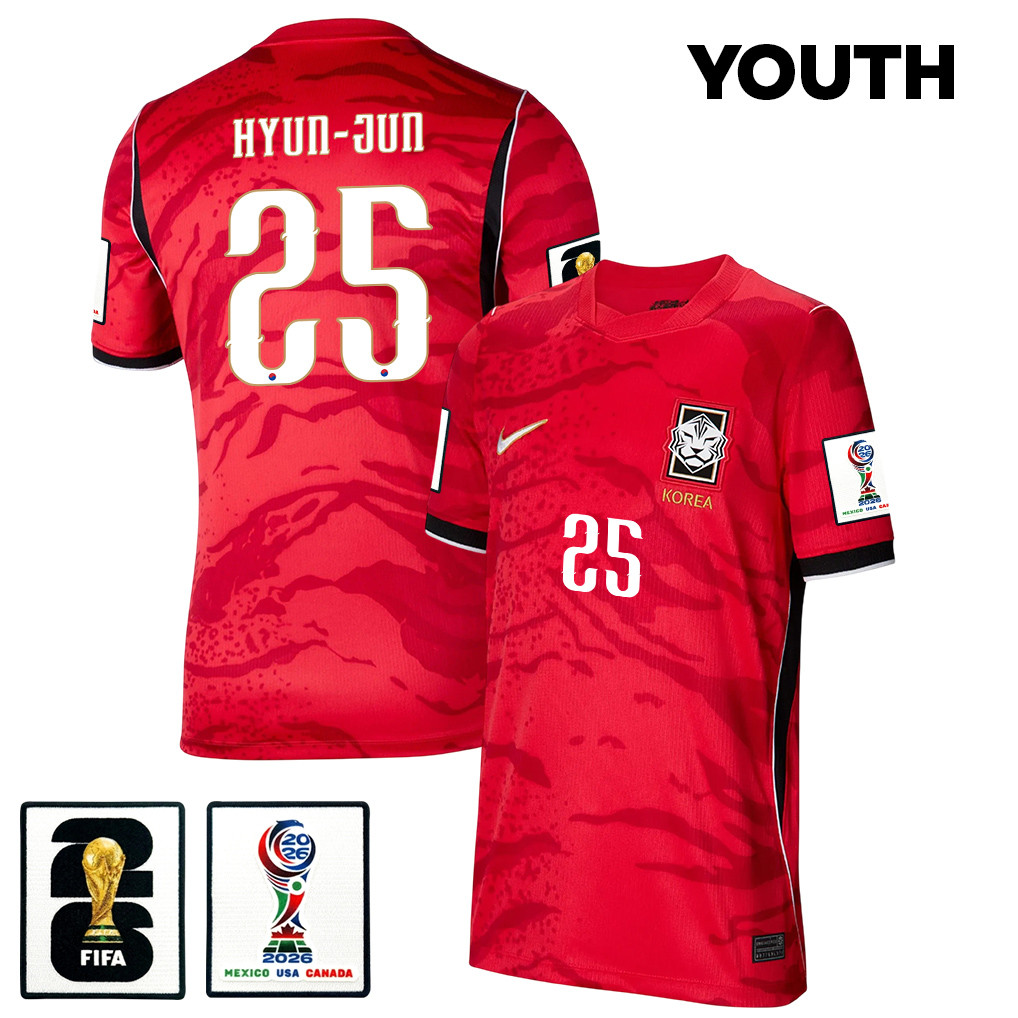 Yang Hyun-jun 25 Youth South Korea National Team 2026 Home Jersey - Red - Jersey Teams