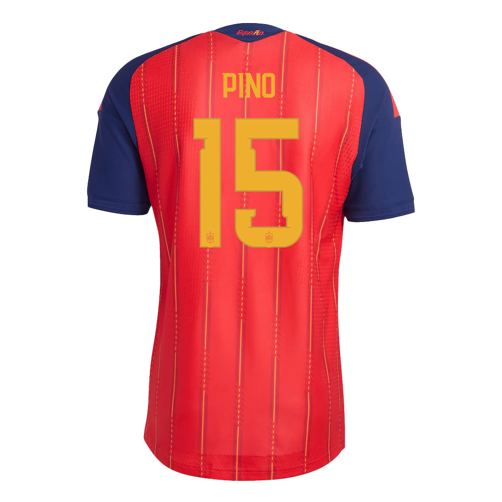 Yeremy Pino 15 Spain National Team 2026 Home Jersey - Red, Men - Jersey Teams
