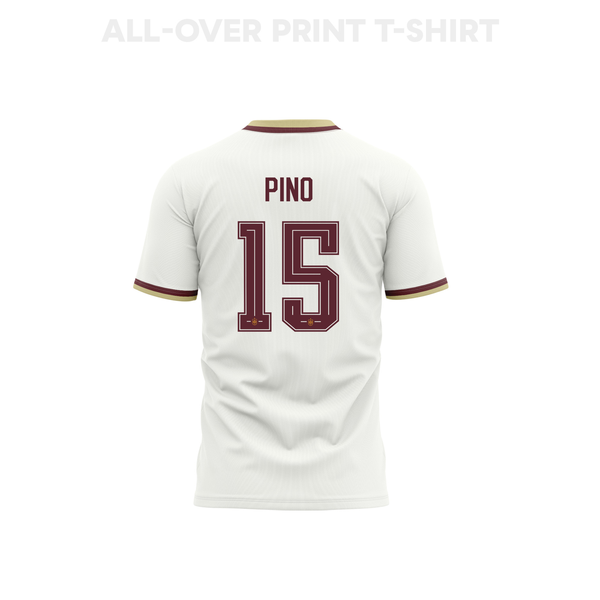 Yeremy Pino 15 Youth Spain 2026 Away 3D T-shirt Fully Printed – White - Jersey Teams