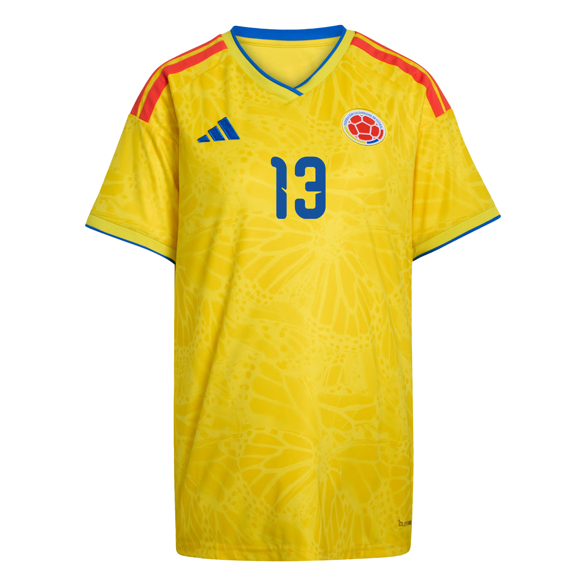 Yerry Mina 13 Women's Colombia National Team 2026 Home Jersey - Yellow - Jersey Teams
