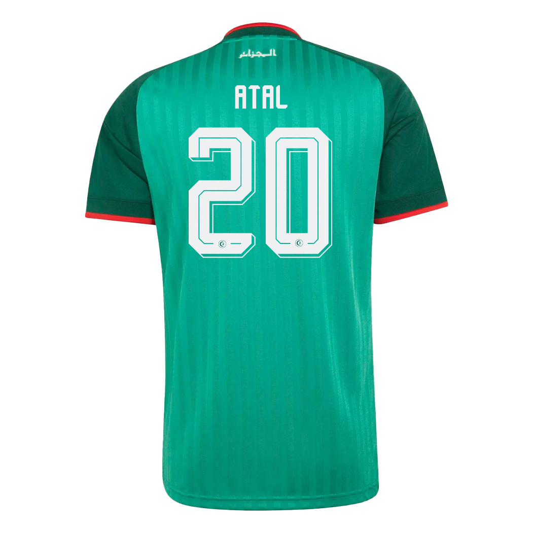 Youcef Atal 20 Algeria National Team 2026 Away Jersey - Green, Men - Jersey Teams