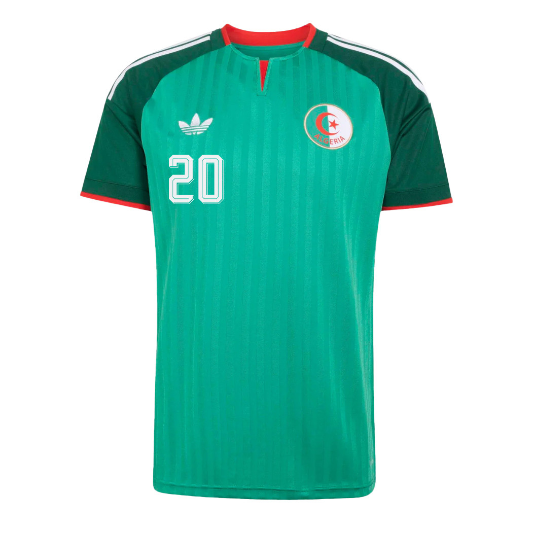 Youcef Atal 20 Algeria National Team 2026 Away Jersey - Green, Men - Jersey Teams
