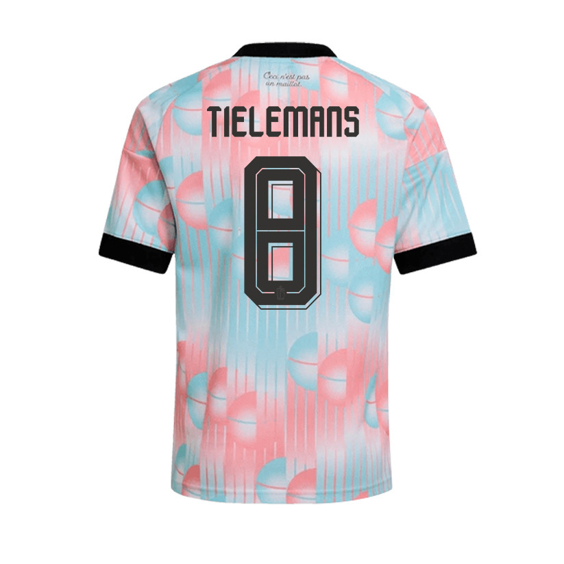 Youri Tielemans 8 Belgium 2026 YOUTH Away Jersey & Shorts Set - Light Blue - Jersey Teams