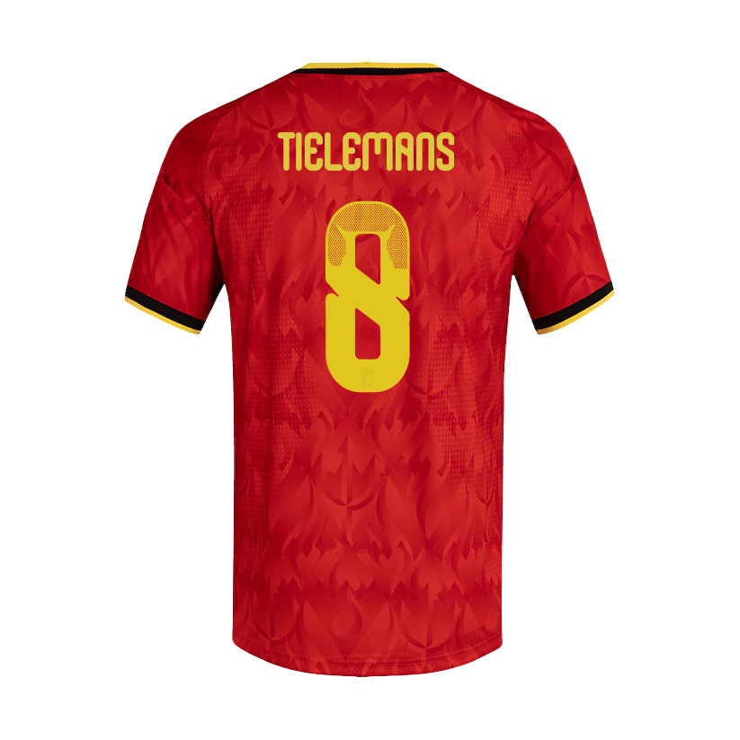 Youri Tielemans 8 Belgium National Team 2026 Home Jersey - Red, Men - Jersey Teams