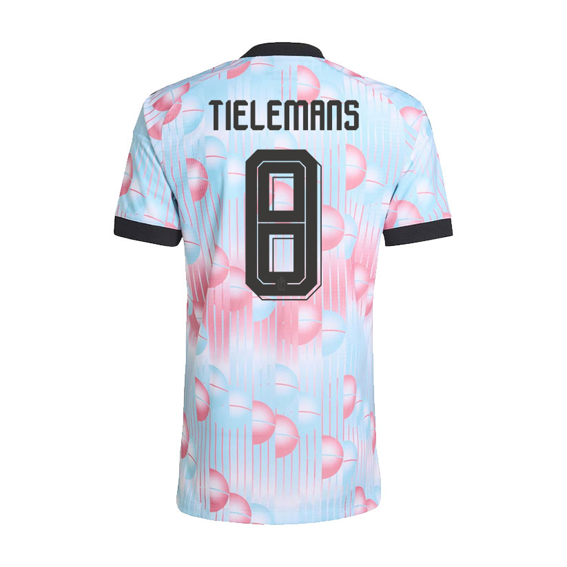 Youri Tielemans 8 Belgium National Team 2026 x World Cup Patch Away Jersey - Light Blue, Men - Jersey Teams