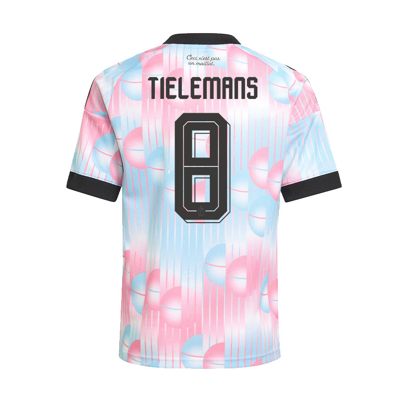 Youri Tielemans 8 Youth Belgium National Team 2026 Away Jersey - Light Blue - Jersey Teams
