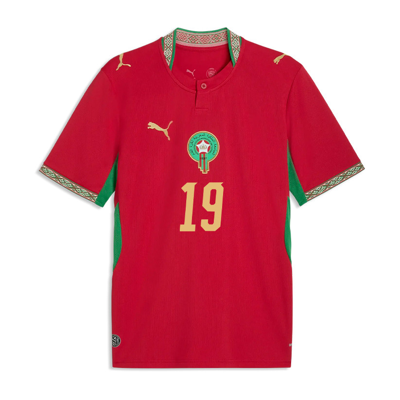 Youssef En-Nesyri 19 Morocco National Team 2026 Home Jersey - Red, Men - Jersey Teams